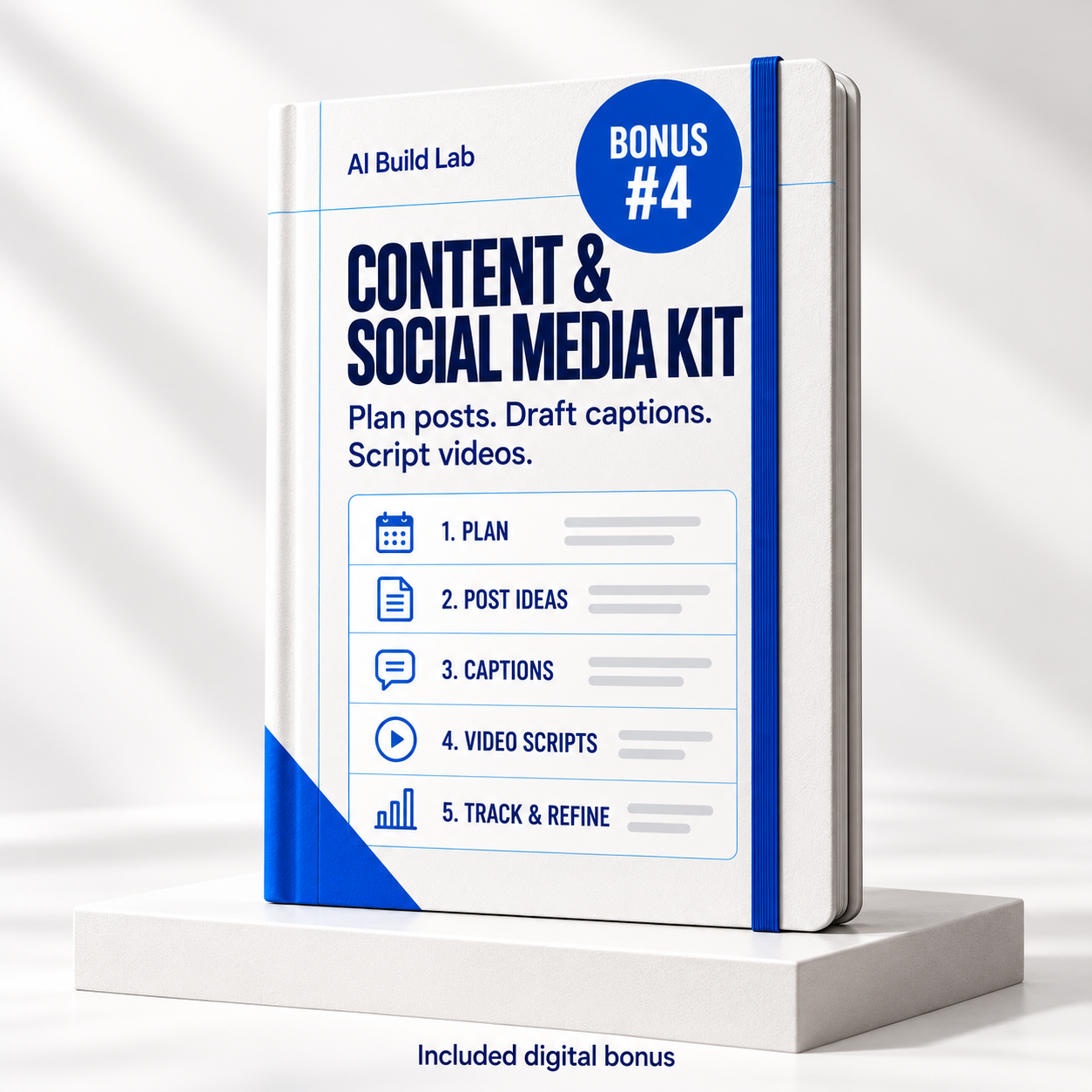 Bonus #4: Content & Social Media Kit promotional mockup